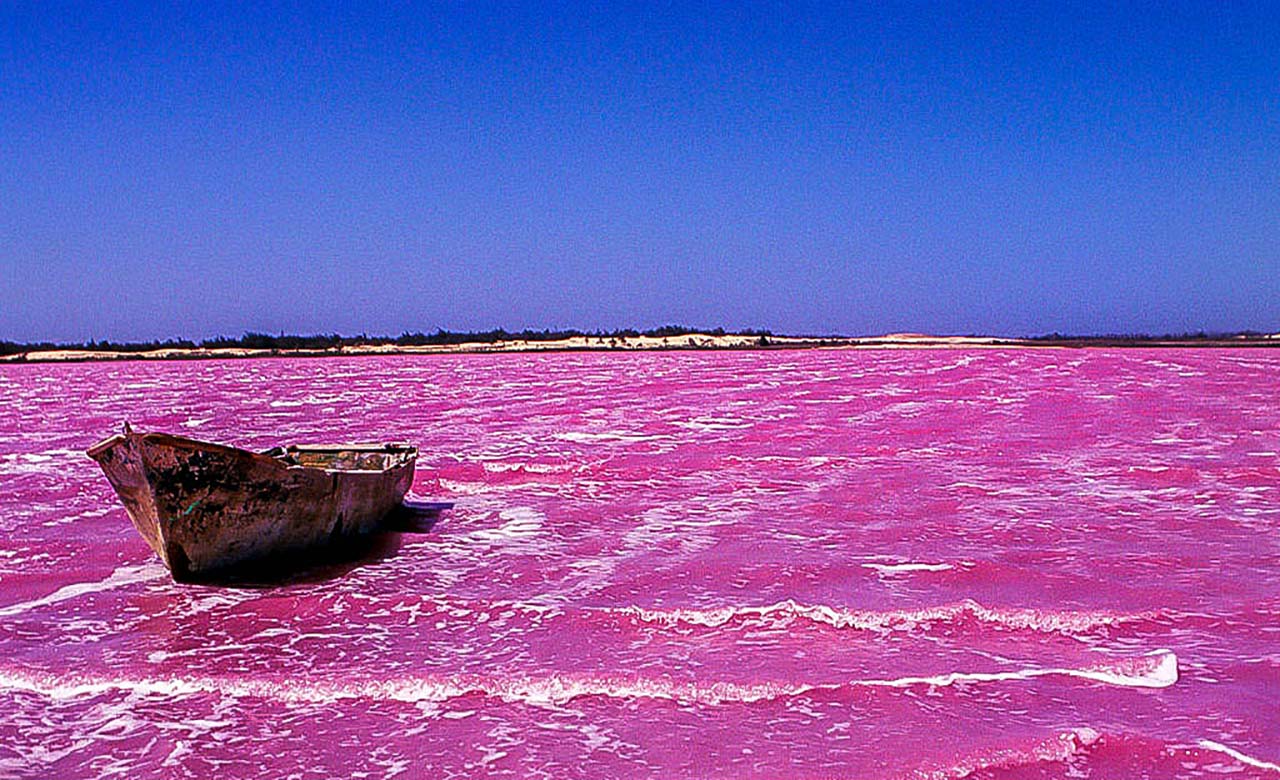 Le lac rose (Retba)